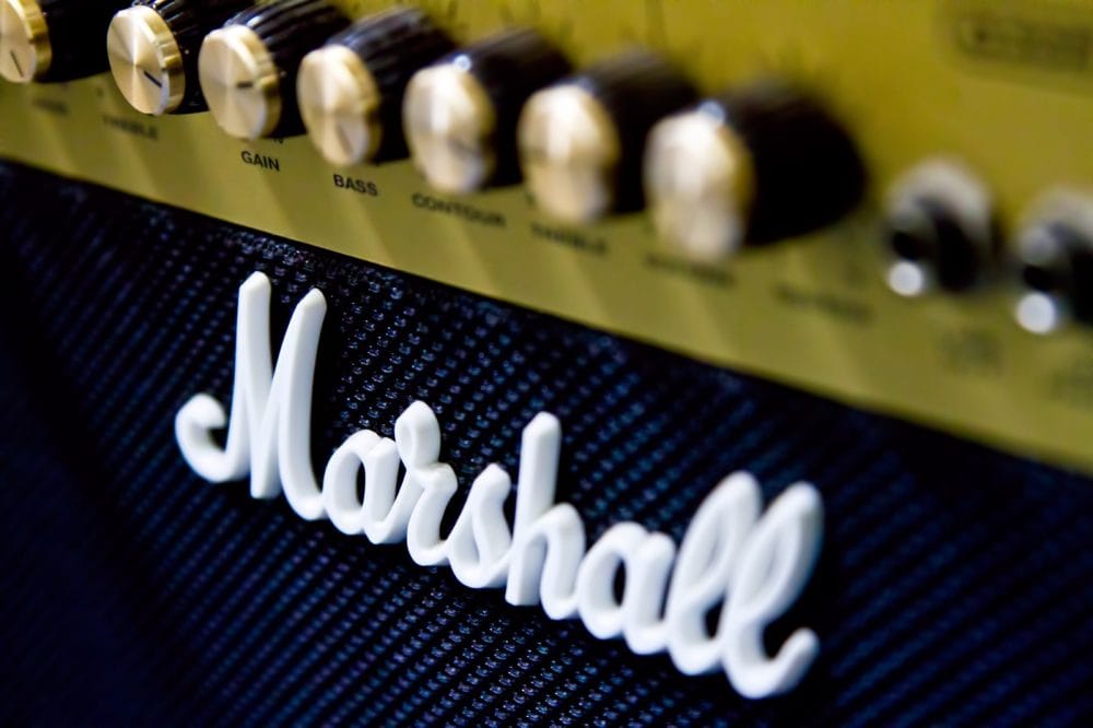 マーシャルのアンプ