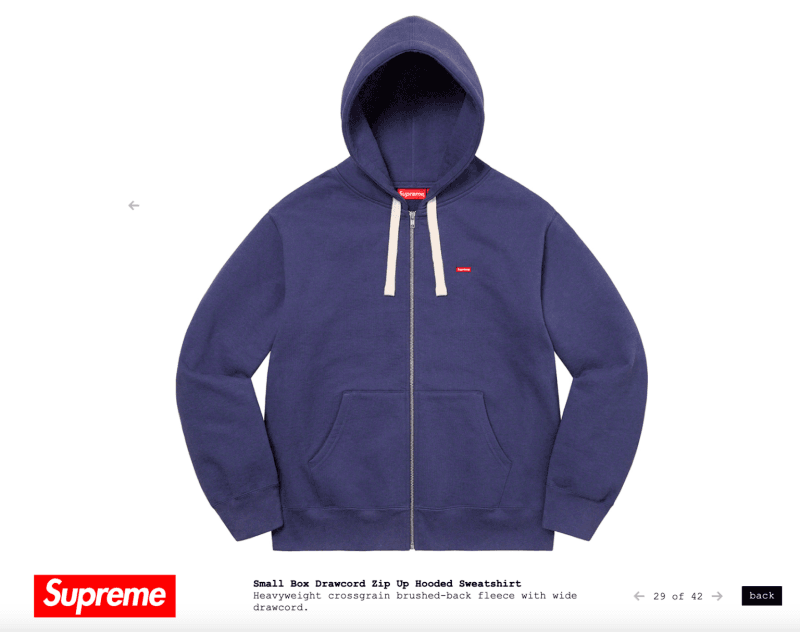 Supremeパーカーのサイズ感について紹介 SかMで迷った時は？【着