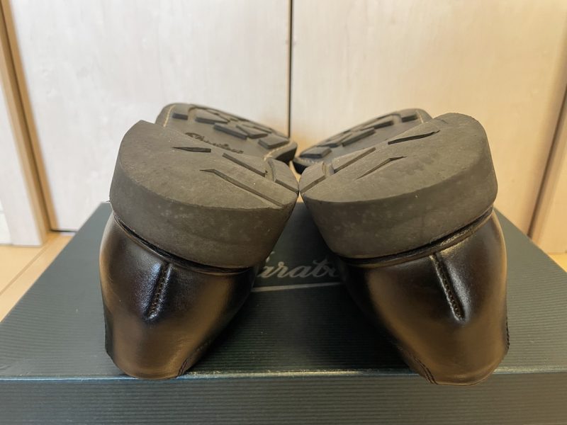 5年履いたシャンボードのヒール状態