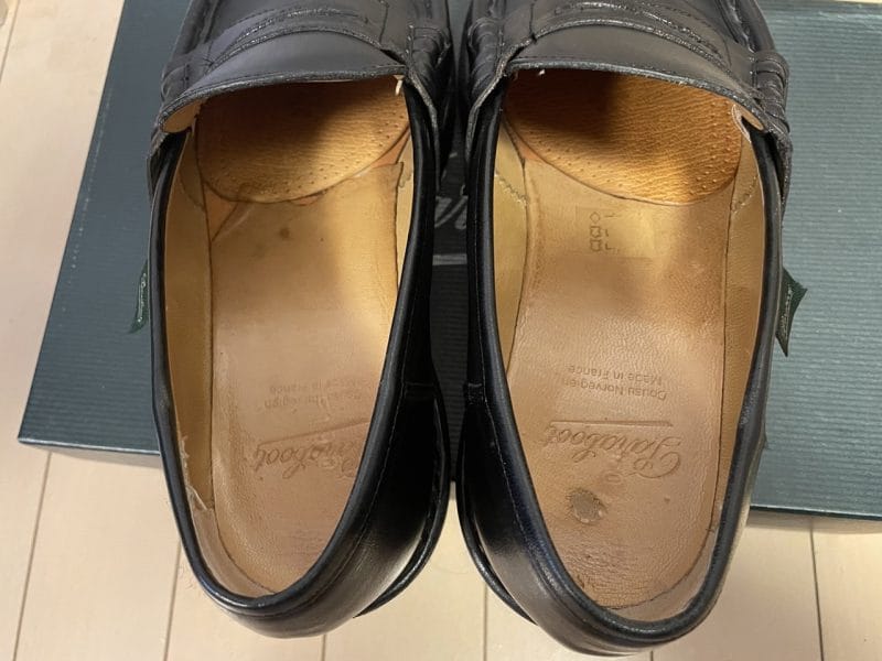 パラブーツ ランス インソール4年着用